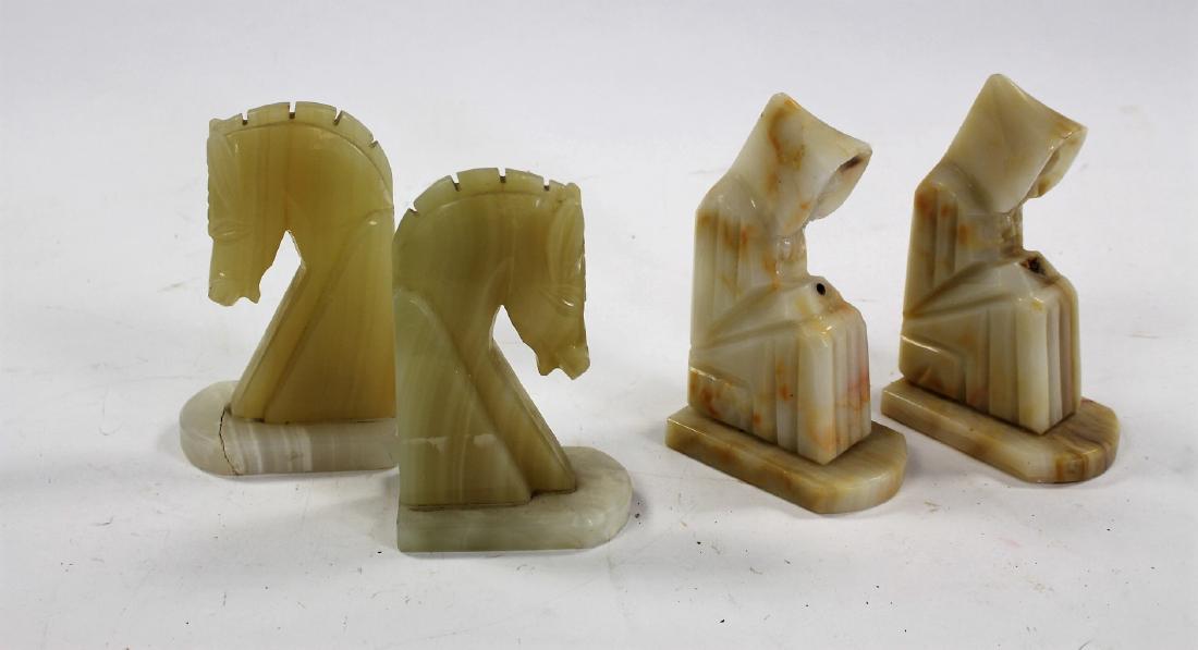 Two(2) Pair of Onyx Bookends (1 of 3)