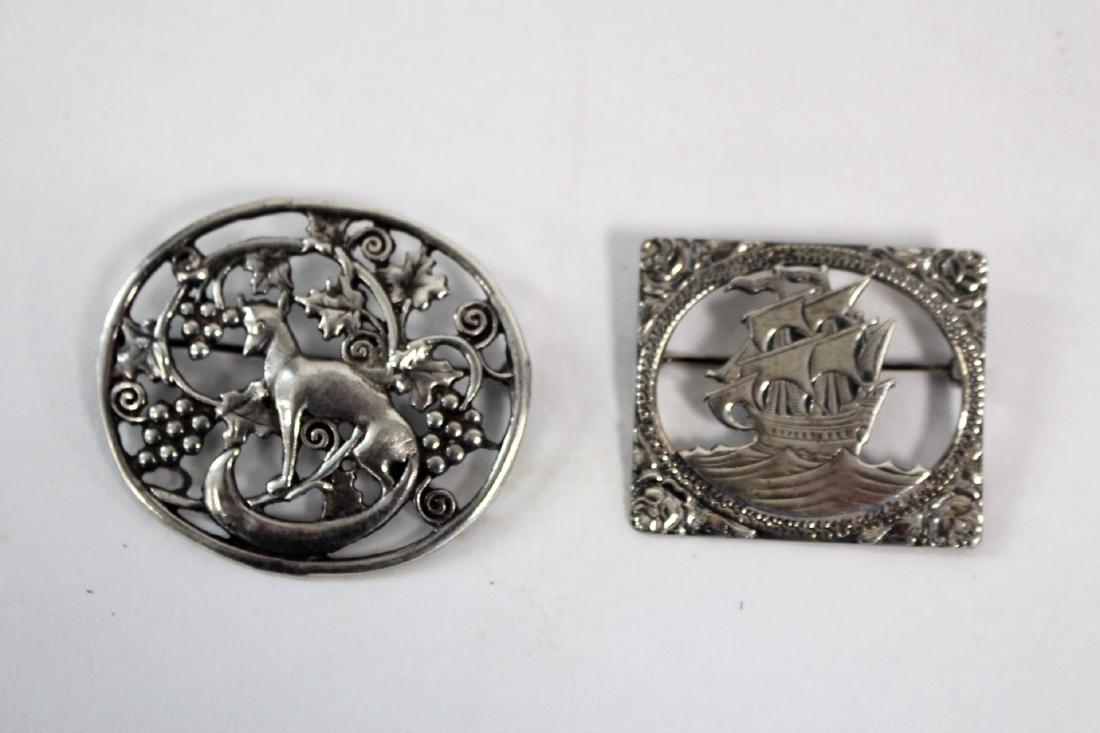 Two(2) Vintage Sterling Silver Pins (1 of 4)