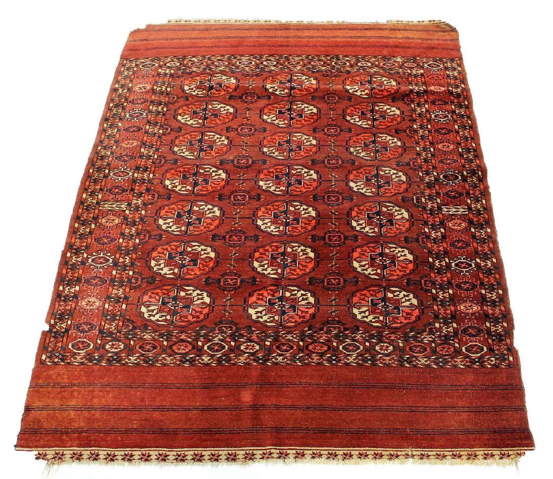 Semi Antique Bokara Estate Carpert 5 x 3.10 (1 of 5)