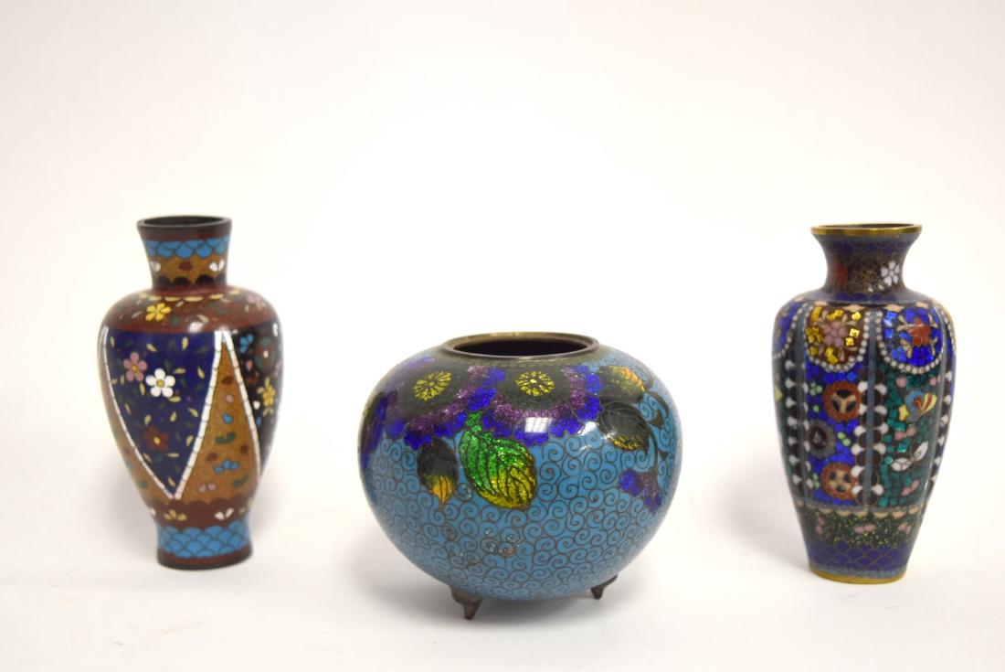 Three(3) Chinese Cloisonne Items (1 of 4)