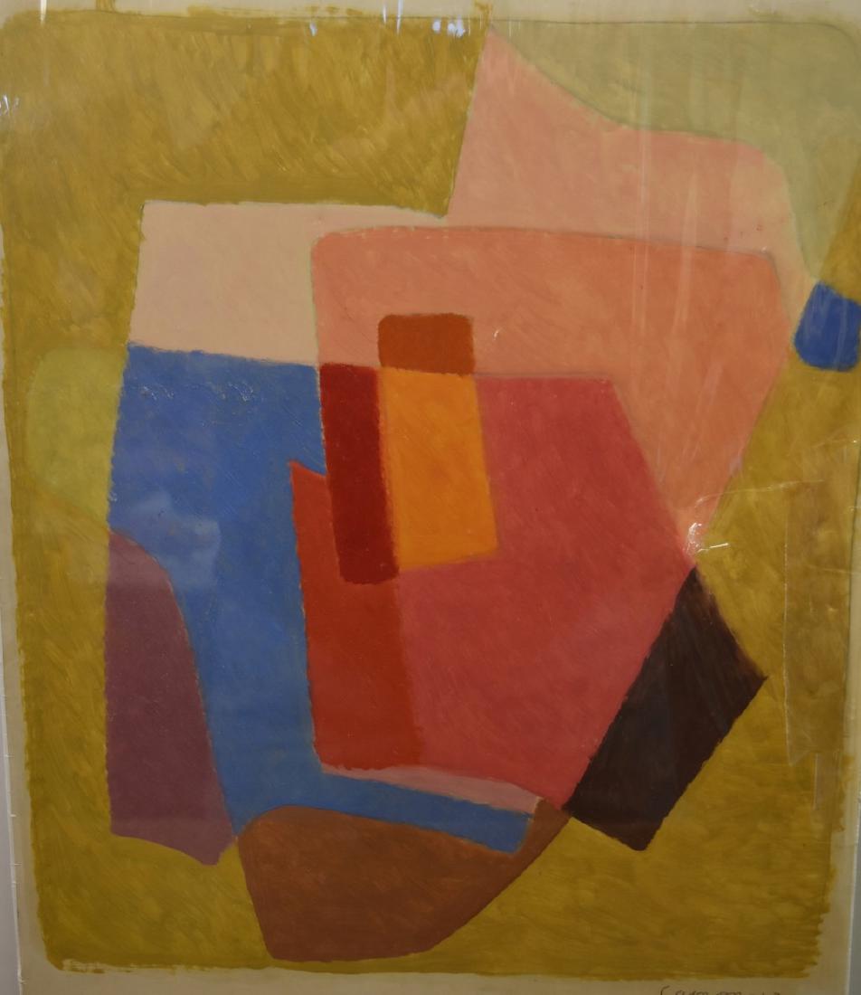 Charles Gagnon; 20thC. Modernist Gouache Signed (1 of 4)
