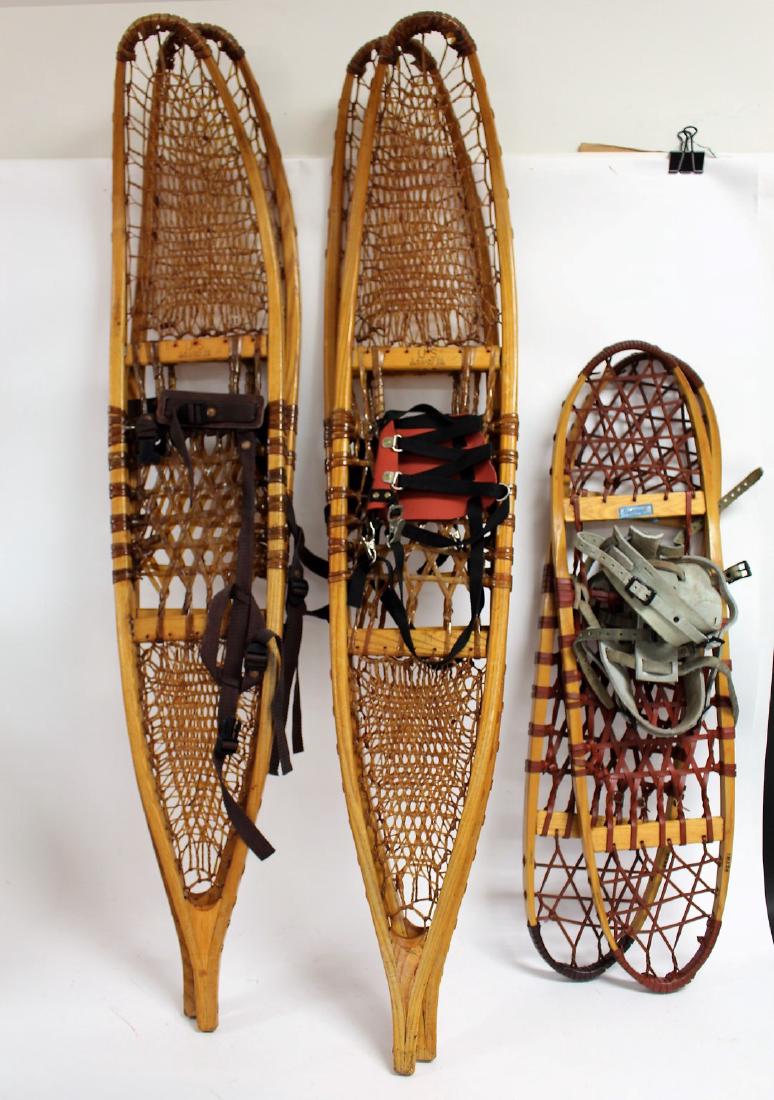 Three(3) Pair of Vintage Snow Shoes (1 of 5)