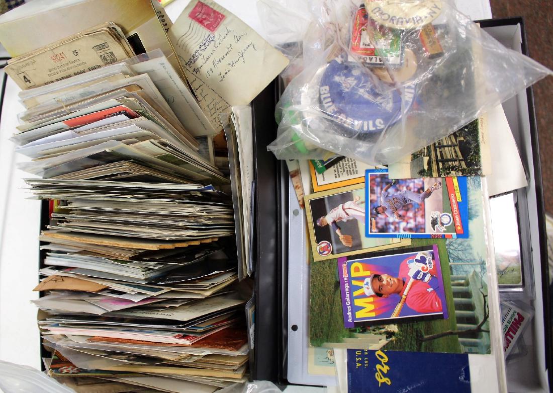 Lot of Miscellaneous Postcards, Baseball Cards, Etc. (1 of 3)
