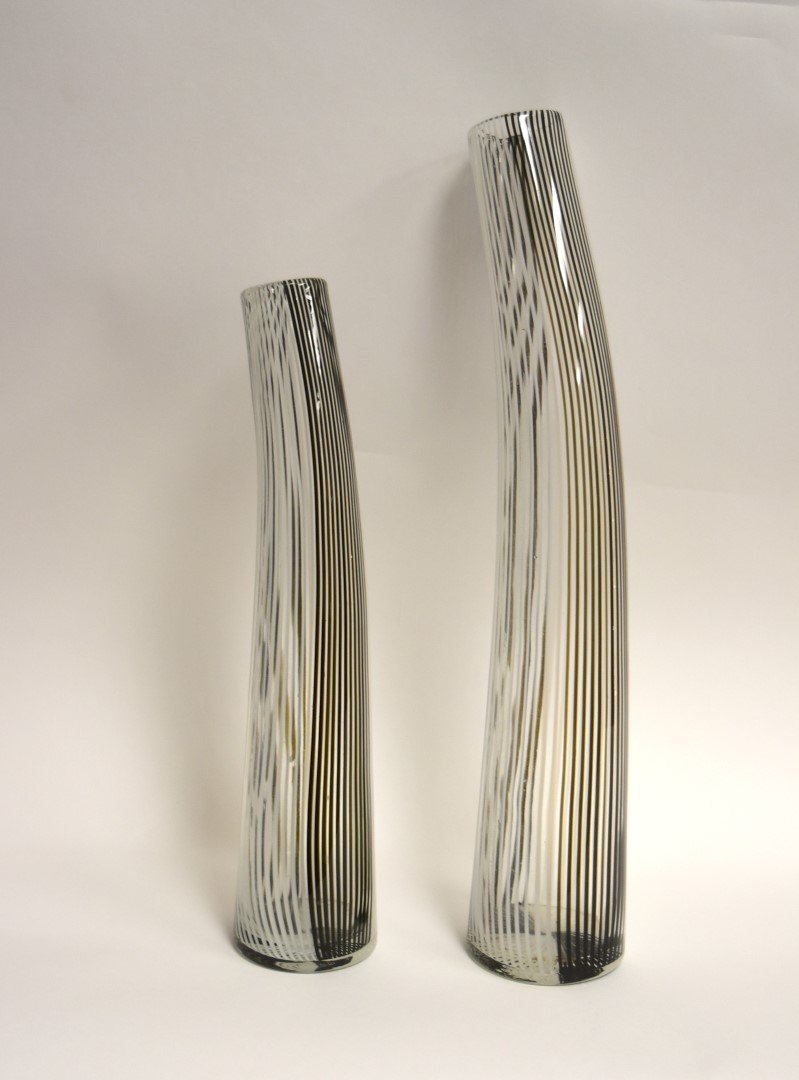 Two(2) Dino Martens Italian Glass Vases (1 of 7)