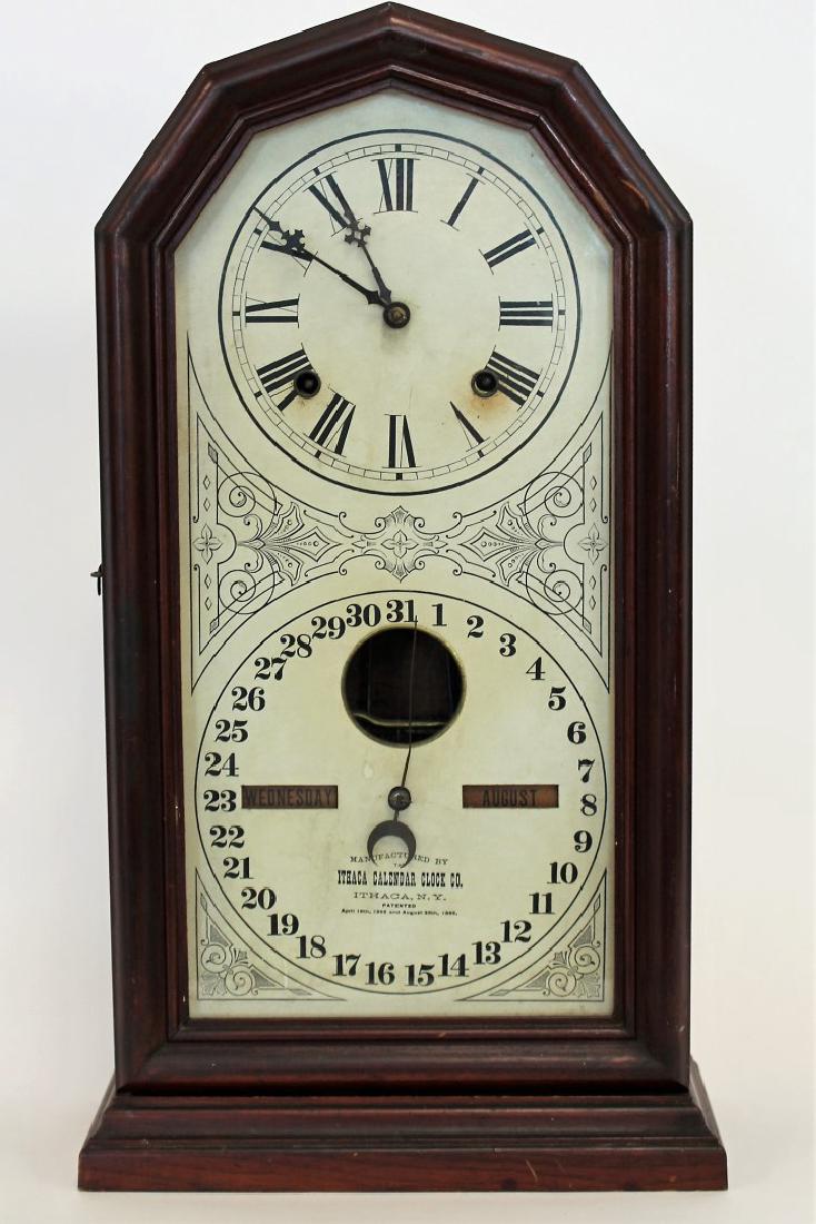 Ithaca Double Dial Calendar Clock (1 of 7)