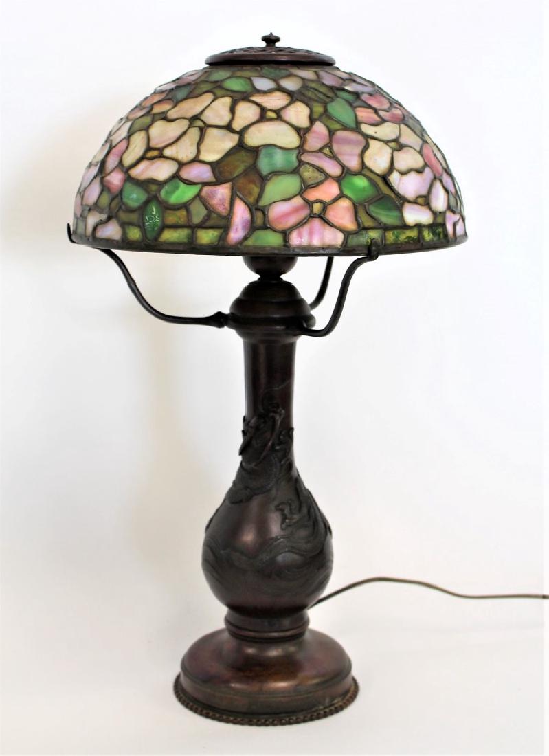 American Leaded Apple Blossom Table Lamp (1 of 8)