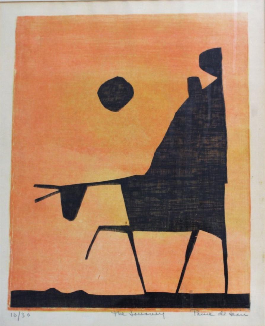 20thC. Modernist Lithograph Signed (1 of 6)