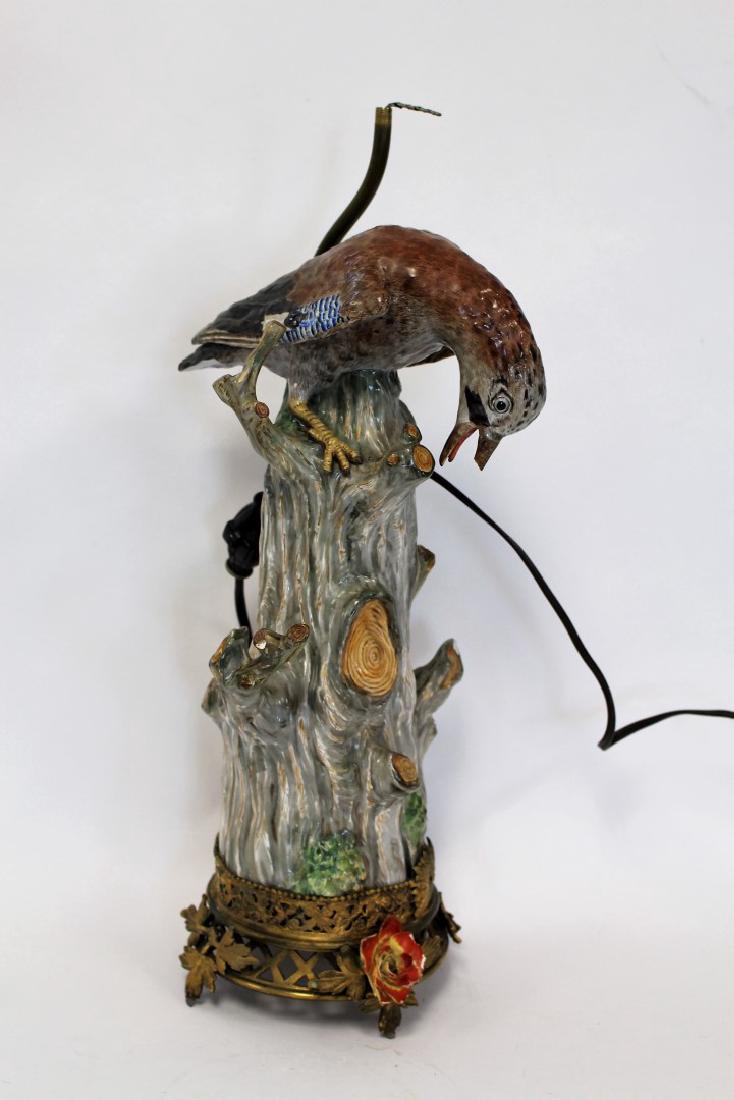Meissen Porcelain Bird Lamp (1 of 10)