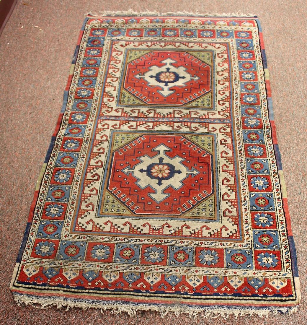 Semi-Antique Caucasian Carpet 2.10 x 4.1 (1 of 5)