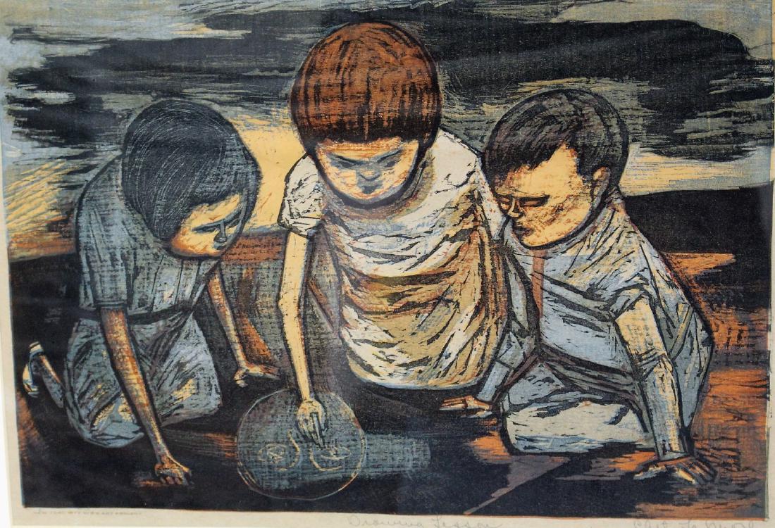 Chet Harmon Lamore; WPA Lithograph Signed (1 of 5)