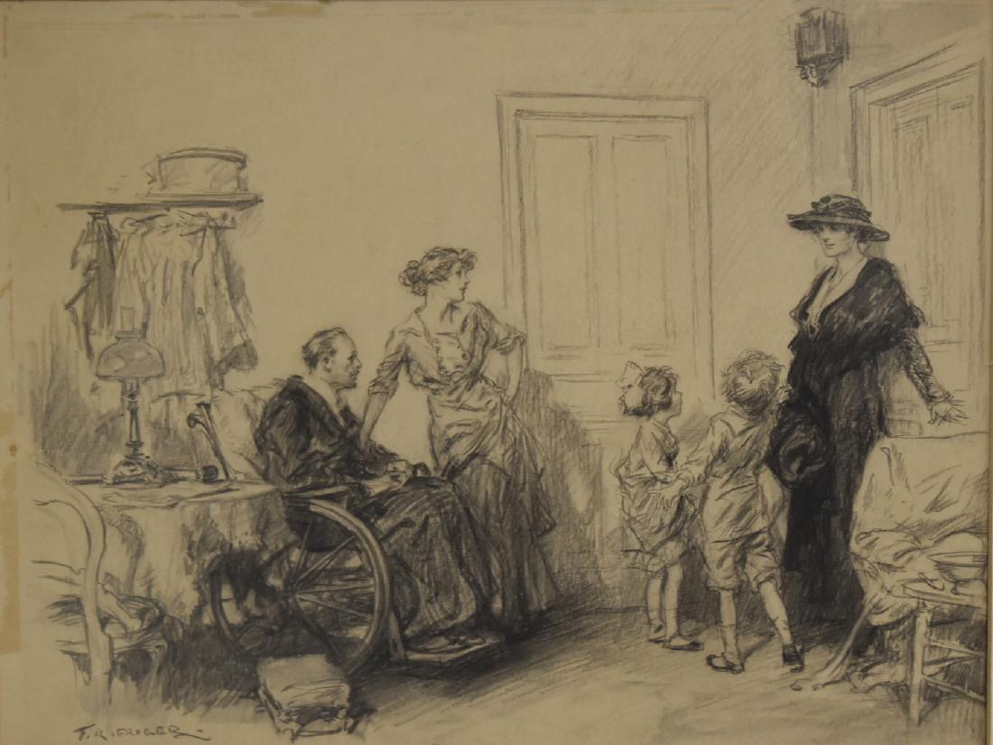 Frederic R. Gruger; American Charcoal Illustration (1 of 6)