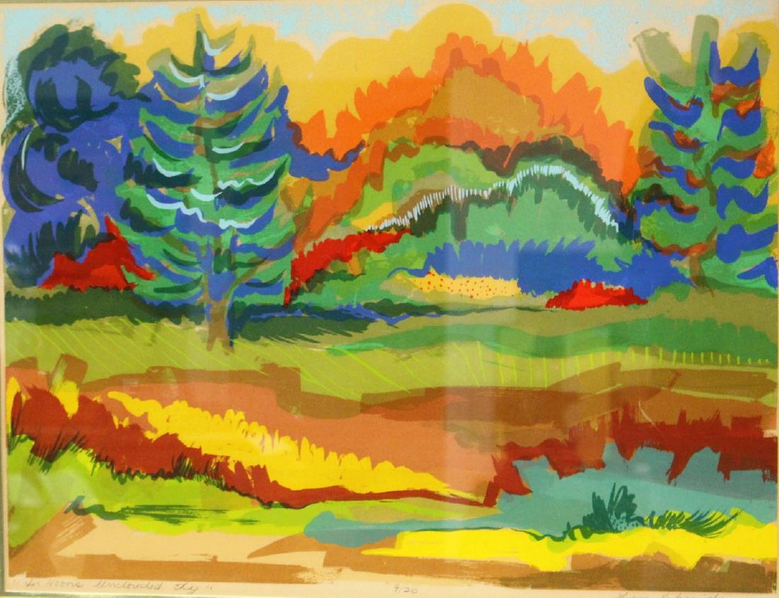 Ann Schmidt; 20thC. Silkscreen - Landscape Signed (1 of 6)