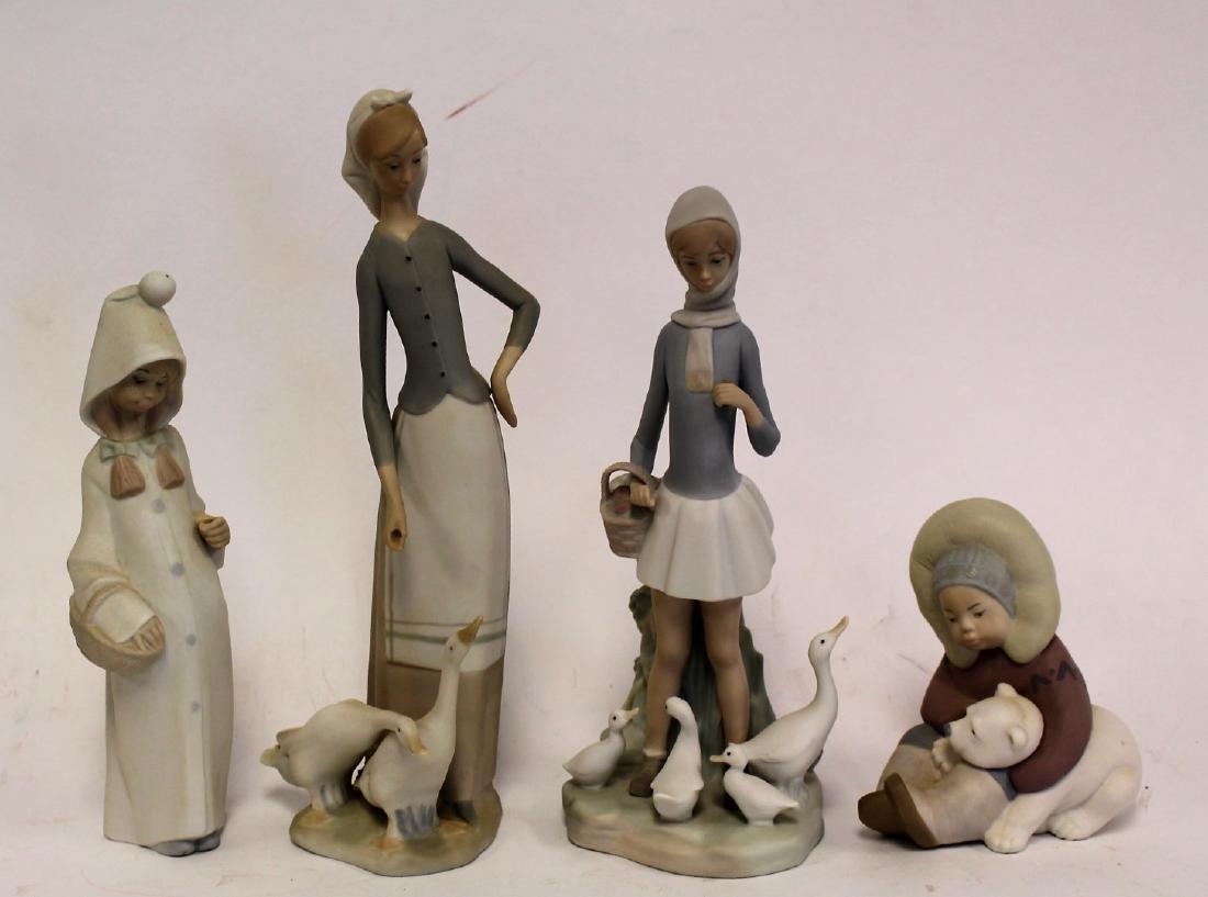 Four(4) Lladro Porcelain Figurines (1 of 4)