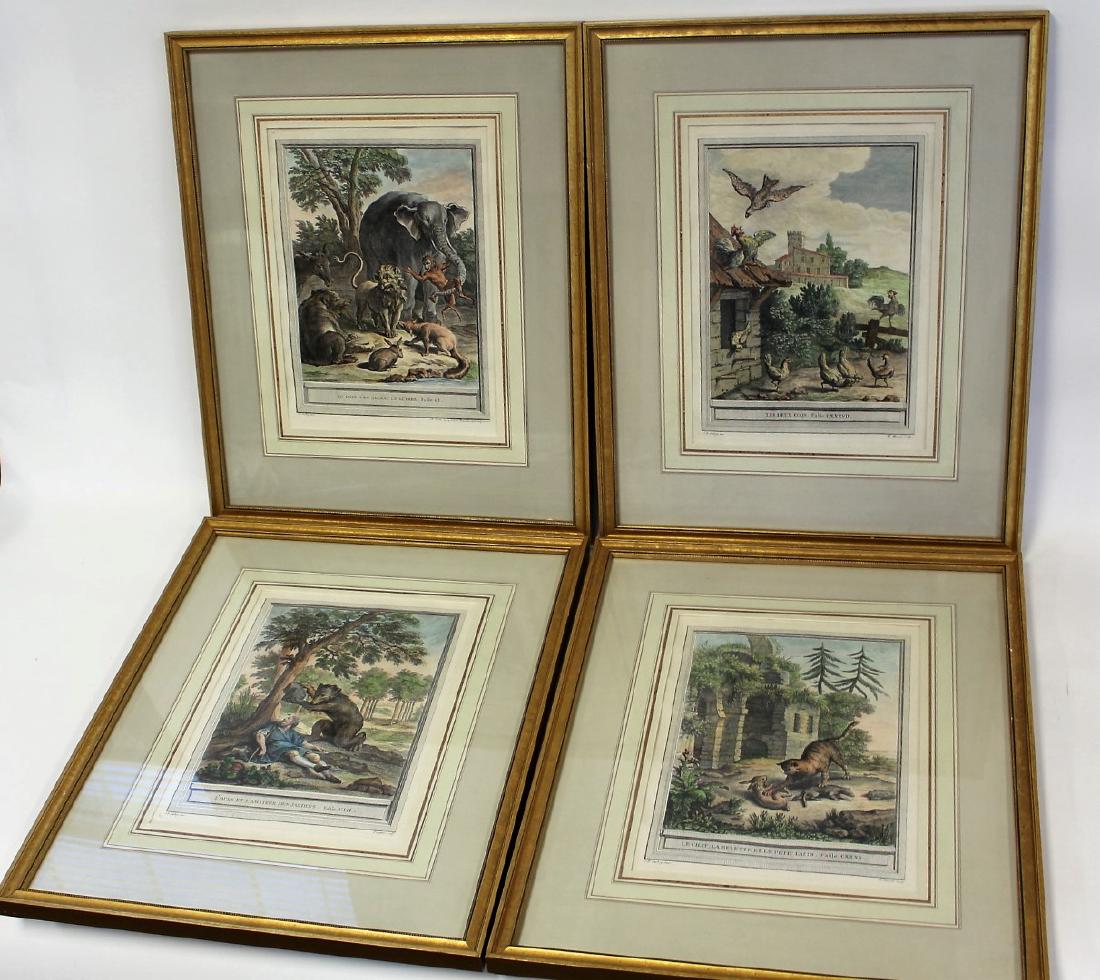 Set of Four(4) Hand Colored Engravings (1 of 6)