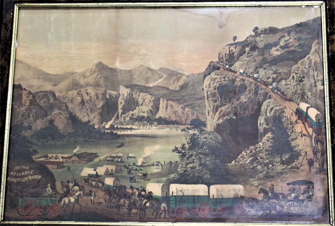 19thC. Chromolithograph Advertisement - Schuttler (1 of 8)