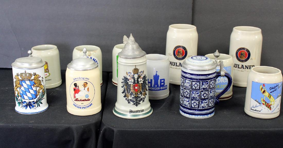 Lot of Miscellaneous Stoneware Steins(12) (1 of 5)