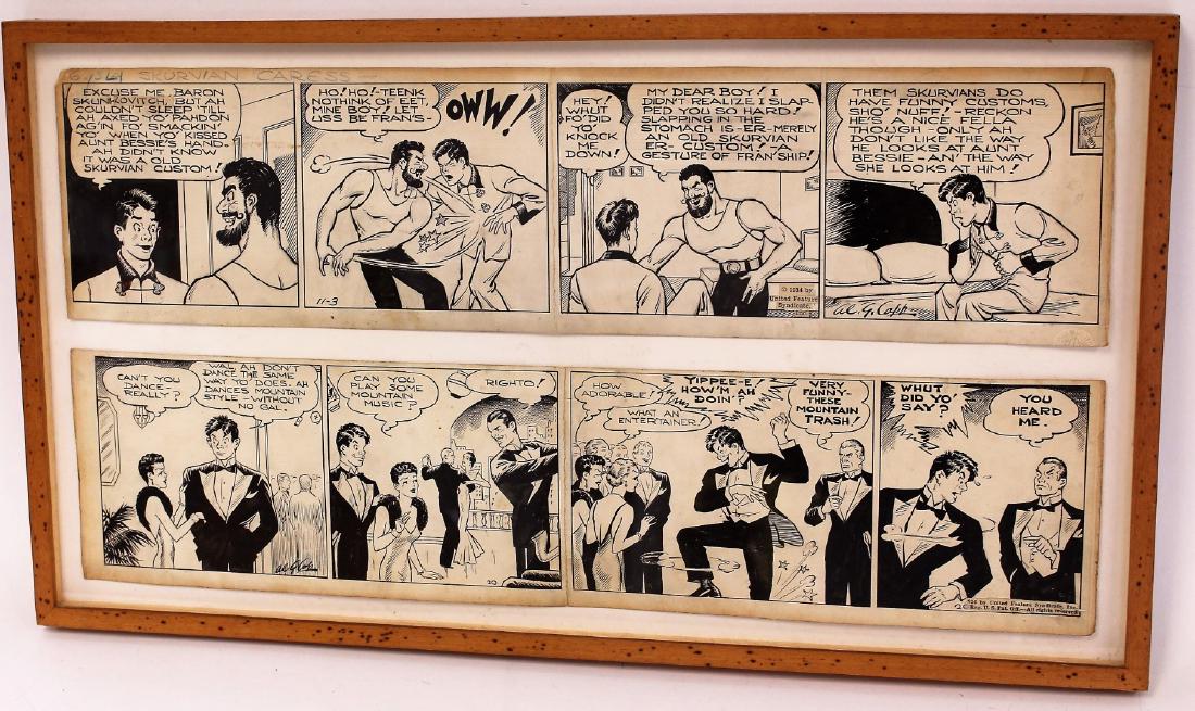Al G. Capp; Two(2) Pen and Ink Comic Strips Signed (1 of 7)