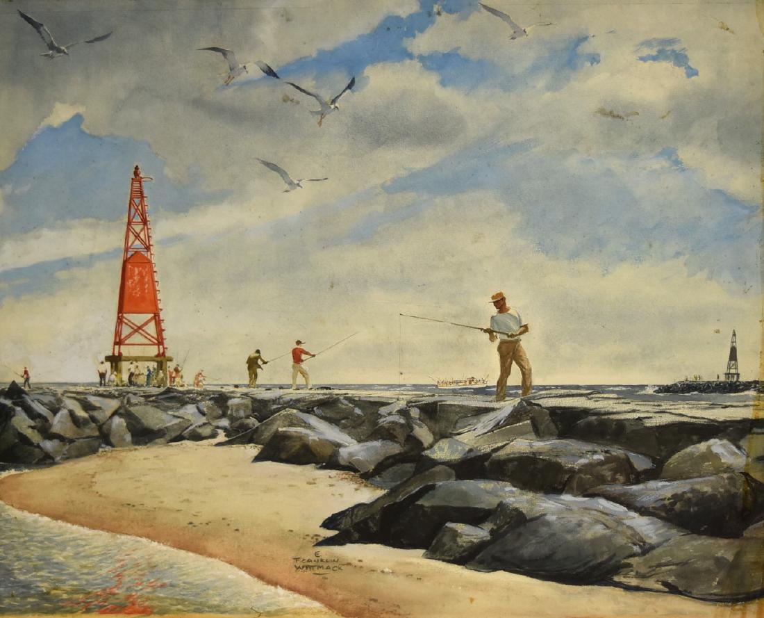 Edgar Franklin Wittmack; 20thC. Watercolor Signed (1 of 7)