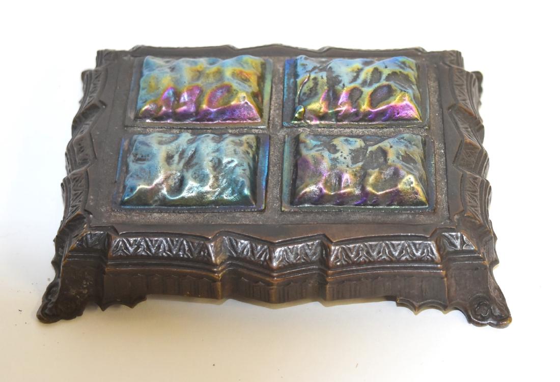 Tiffany Studios(after); Bronze and Glass Papereweight (1 of 6)
