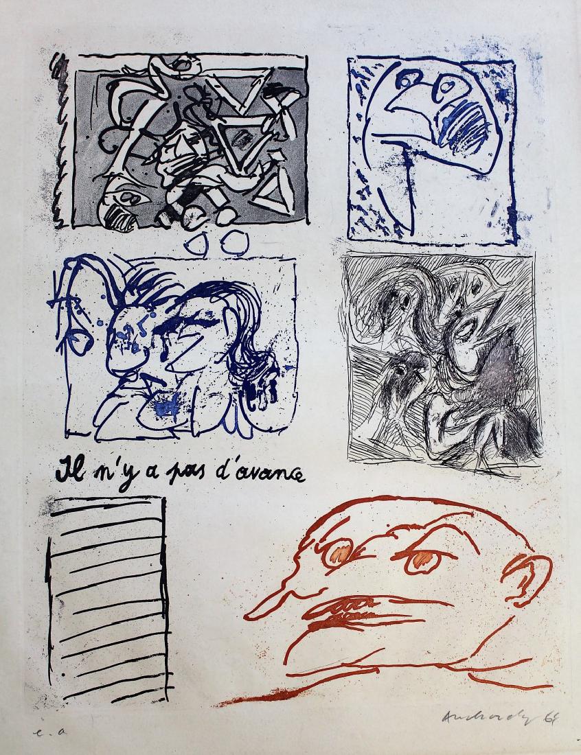 20thC. Modernist Artist Proof Lithograpg Signed (1 of 5)