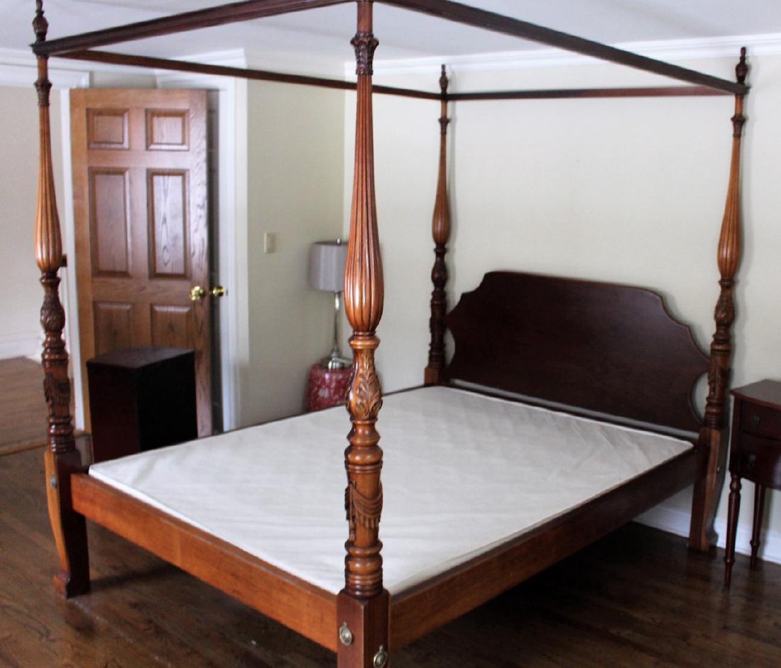 Mahogany Four(4) Post Canopy Bed (1 of 6)