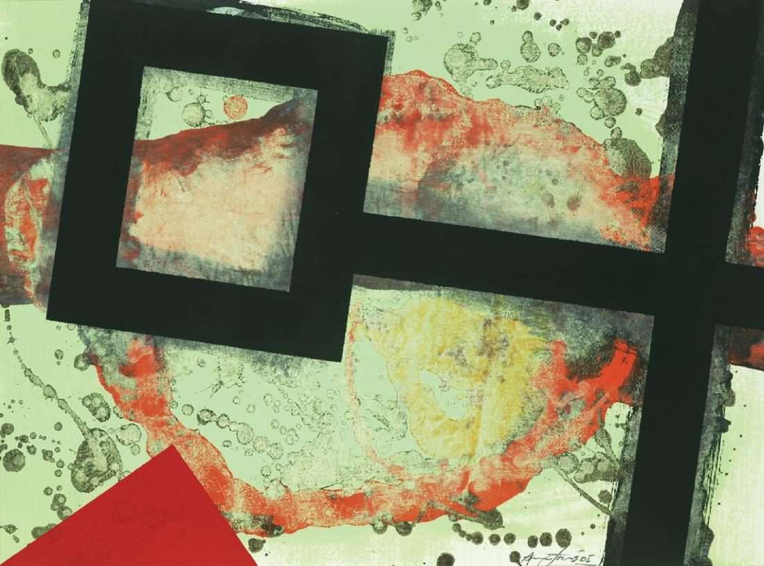 Aric Frons(Israeli/American) Modernist Mixed Media (1 of 5)