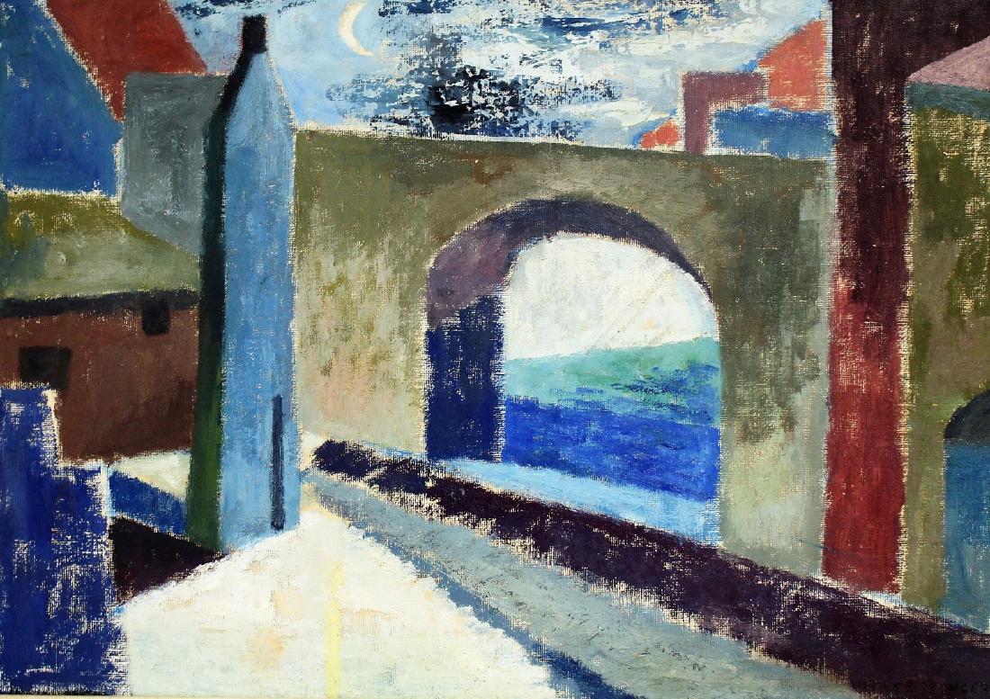 Niles Spencer; 20thC. American Modernist Oil Signed (1 of 5)