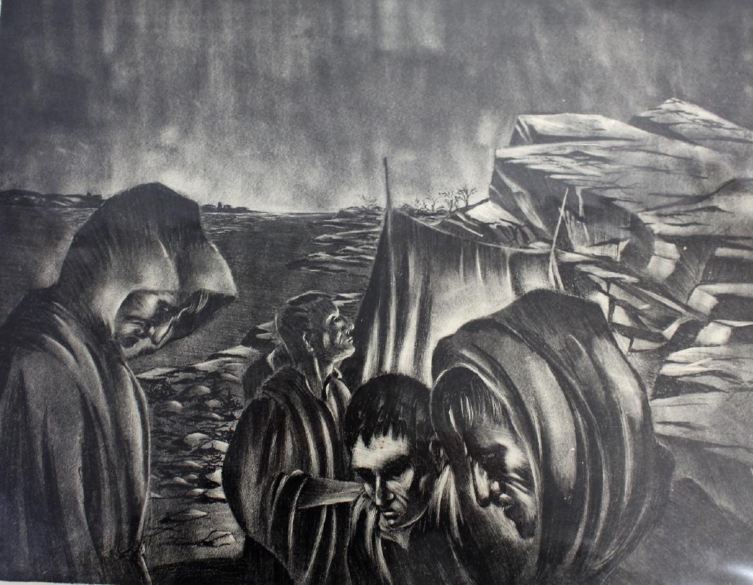 John Muench; 20thC. American Lithograph Signed (1 of 4)