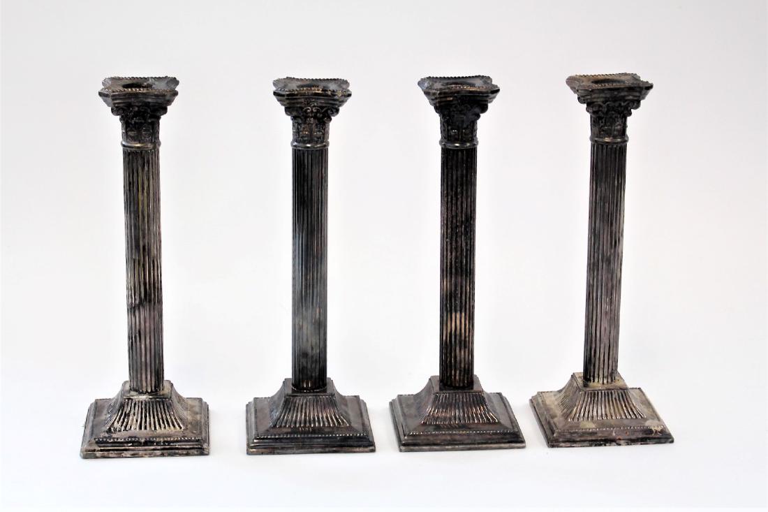 Four(4) Continental Silverplated Candlesticks (1 of 4)