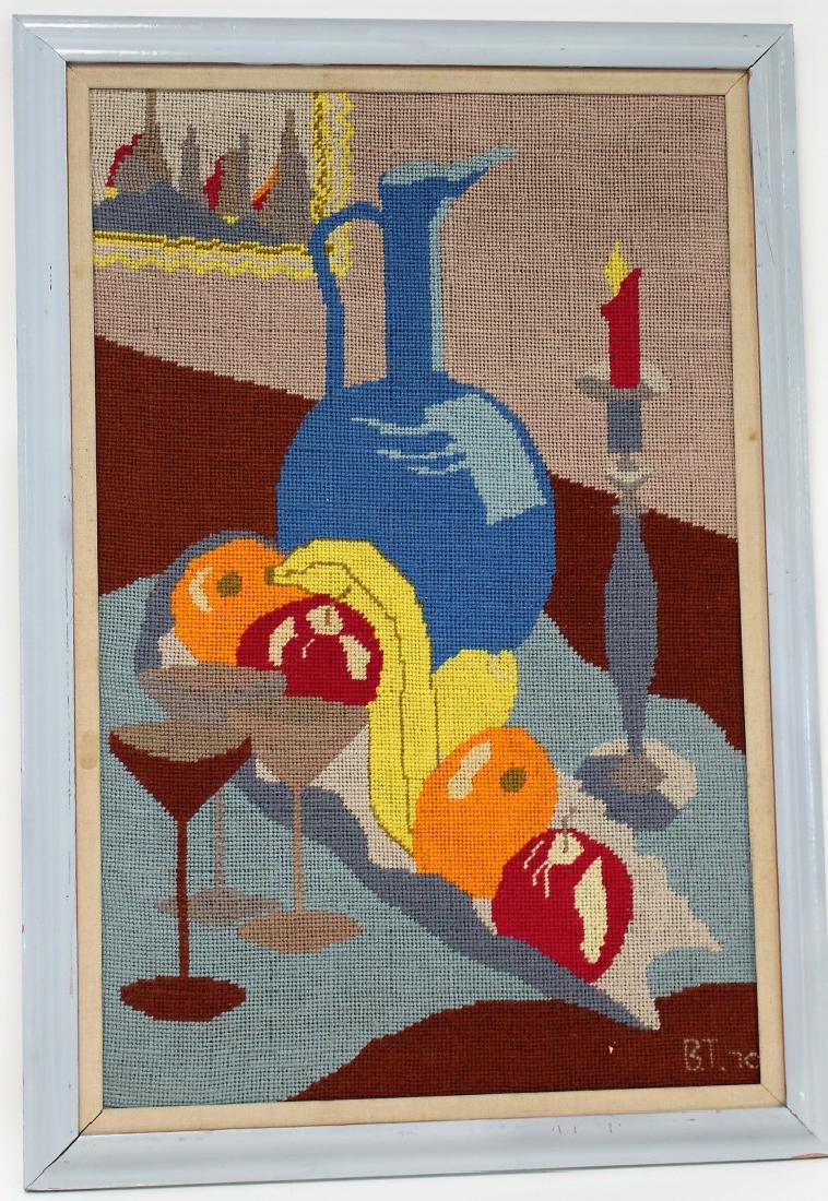 Mid Century Needlepoint Wall Hanging (1 of 4)