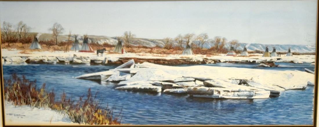 Paul Surber; 20thC. American Gouache Signed (1 of 6)