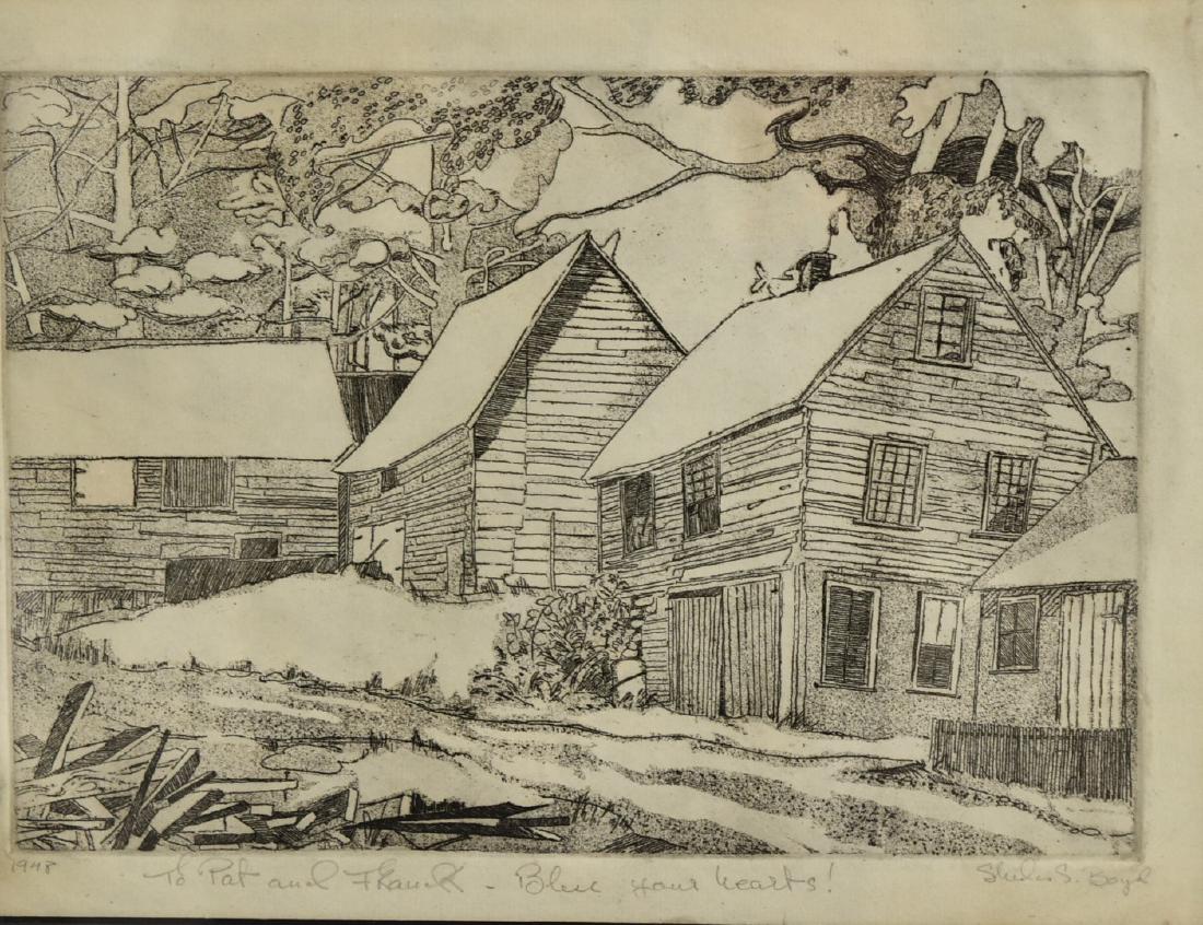 Shiela S. Boyd; 20thC. American Etching Signed (1 of 5)