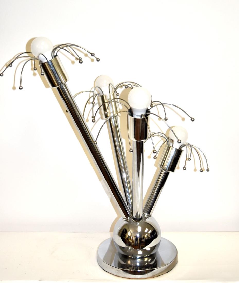 Mid Century Chrome Sputnik Table Lamp (1 of 5)