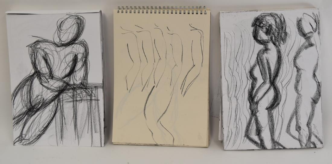 Sung-Ja Lee; 20thC. Korean - Sketch Books(3) (1 of 2)