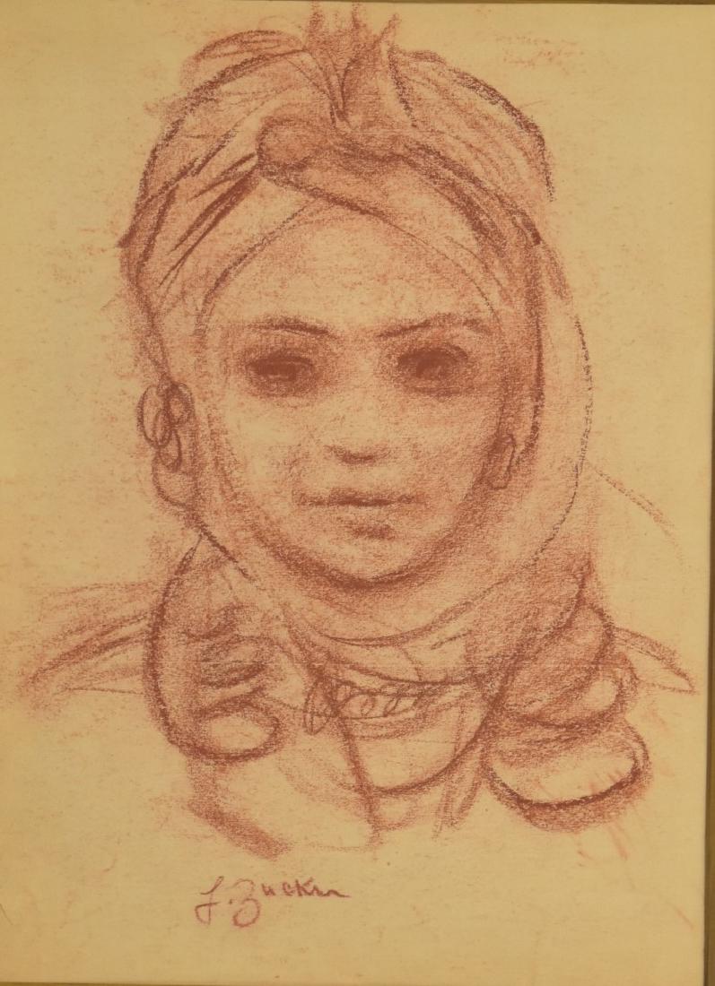 Jacques Zucker; 20thC. Polish Drawing Signed (1 of 5)