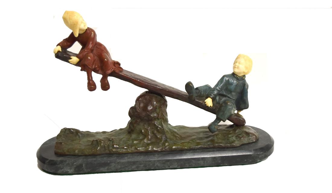 Giuseppe D'Aste; 20thC. Italian Bronze Grouping Signed (1 of 9)