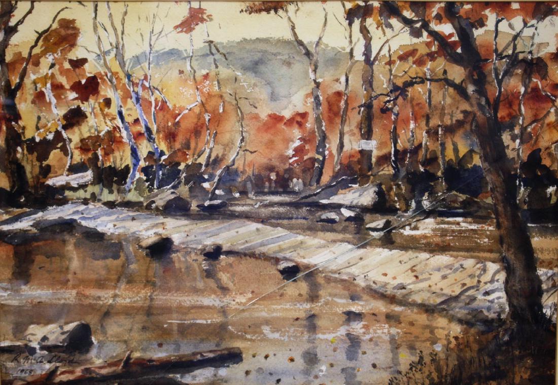 R.Mc A Lloyd; 20thC. Watercolor Landscape Signed (1 of 4)