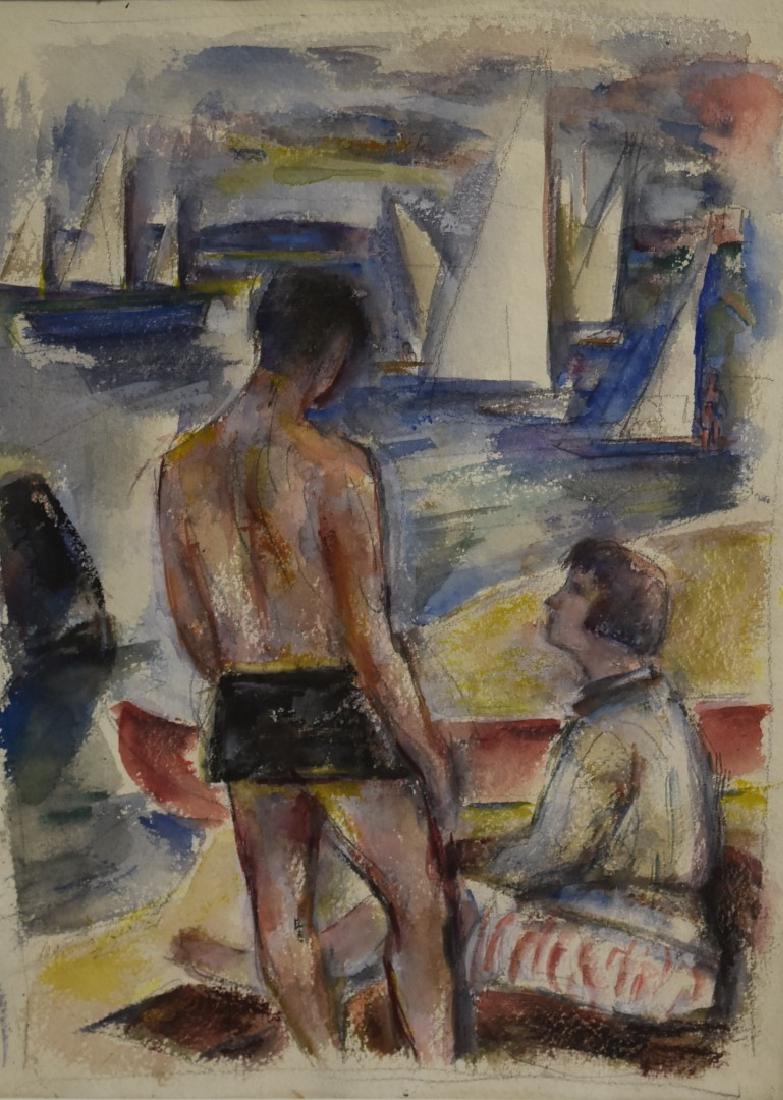 Maurice Becker; 20thC. American Modernist Watercolor (1 of 5)