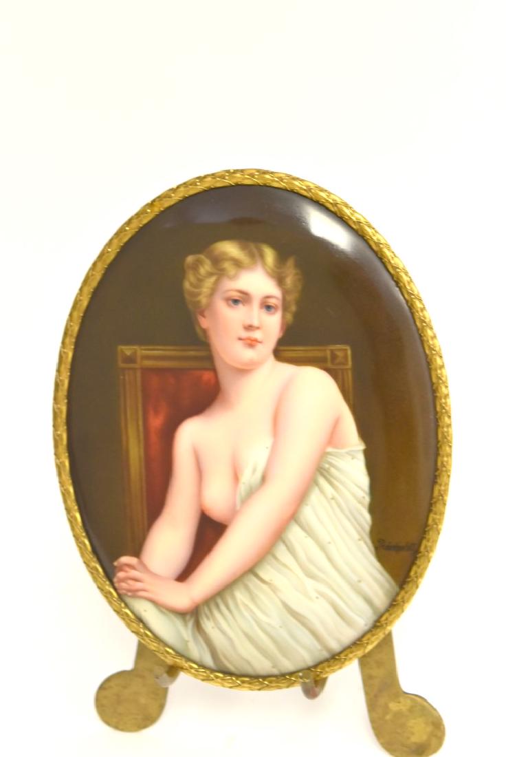 Proscholott; Fine German Porcelain Plaque Signed (1 of 10)