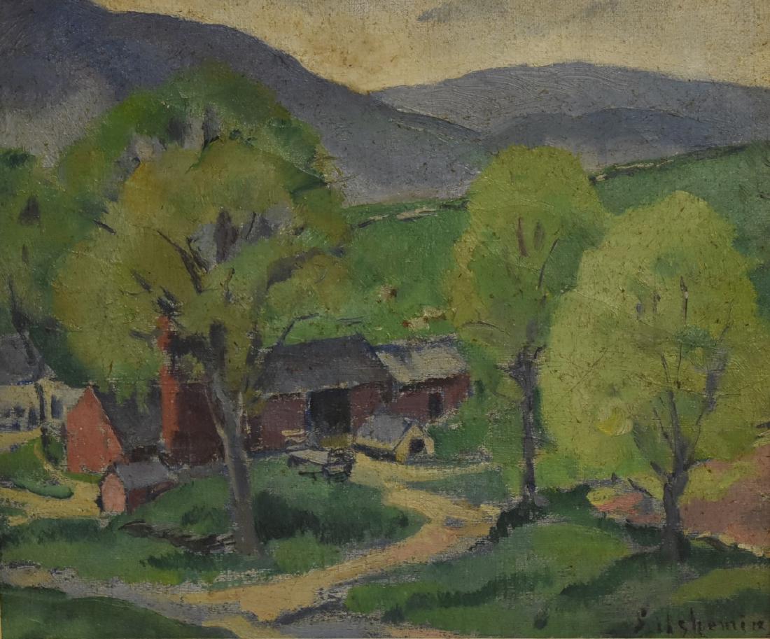 Louis Eilshemius; American Oil - The Farm Signed (1 of 5)