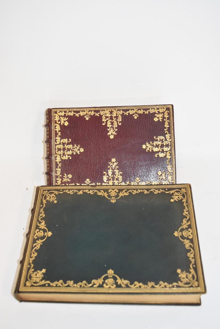Two(2) German Leather Bound Books (1 of 5)