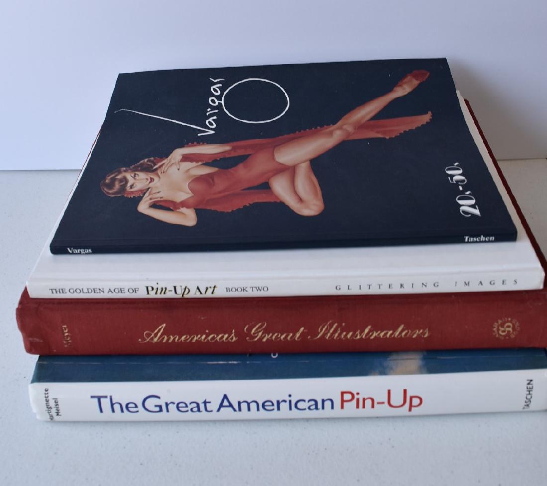 Four(4) Books: American Pin-Ups and American: Four(4) Books: American Pin-Ups and American Illustrators. Vargas: 20's - 50's; The Golden Age of Pin-Up; The Great American Pin-Up; America's Great Illustrators