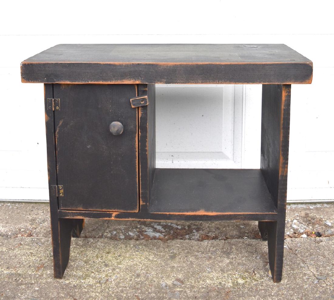 American Country Pine Painted Child's Seat (1 of 4)