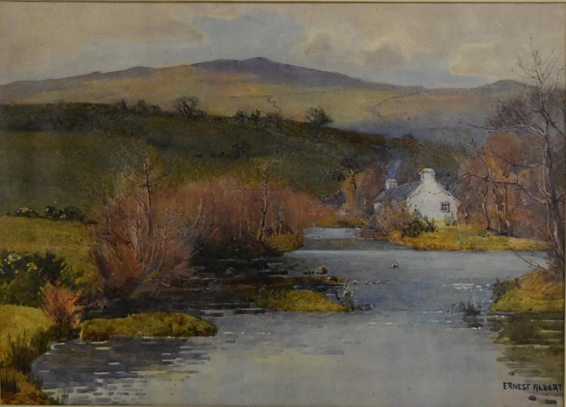Ernest Albert; American Watercolor Landscape Signed (1 of 6)