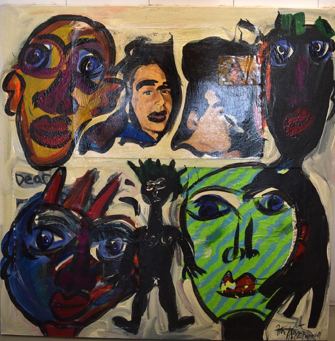 Peter Keil; 20thC. Modernist Mixed Media Siogned (1 of 8)