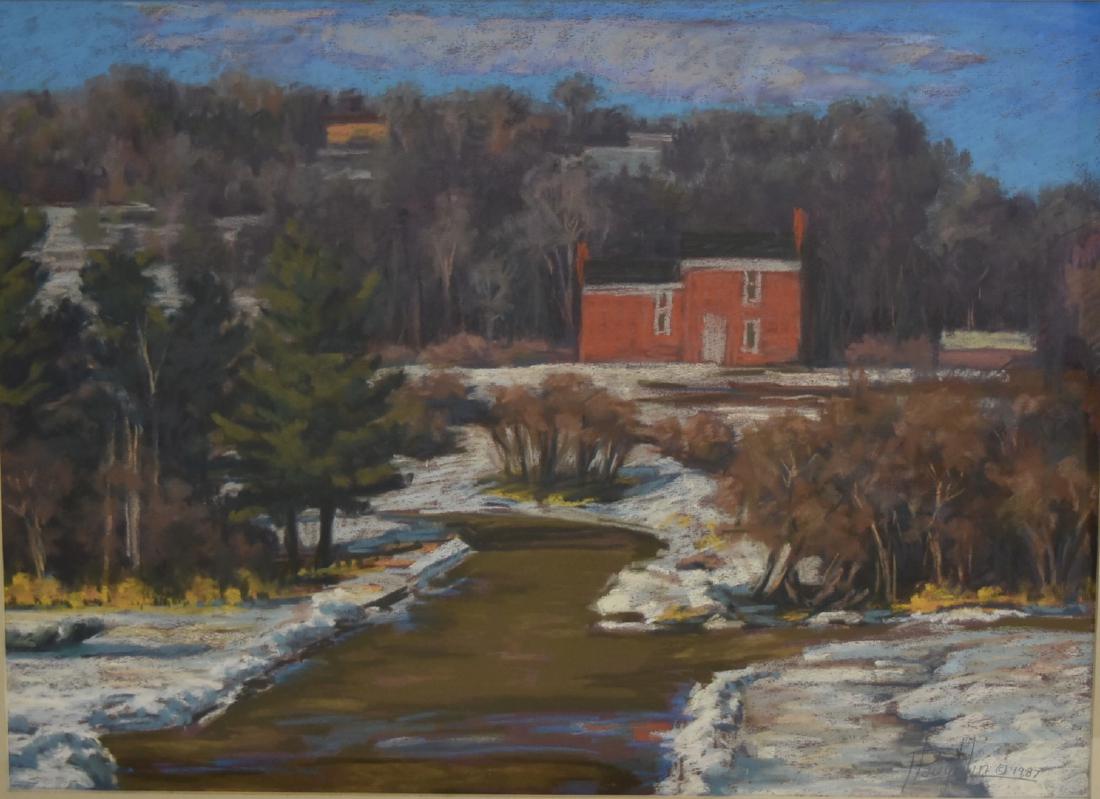 Phillip C. Laughlin; 20thC. Pastel - January Signed (1 of 5)