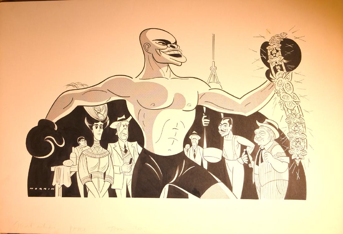 Sam Norkin; 20thC. American Ink Illustration Signed (1 of 6)