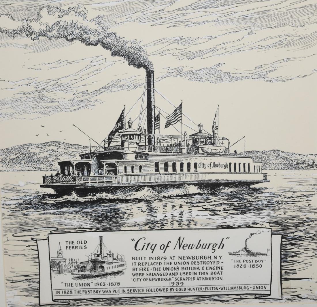 John Gould; 20thC. Pen and Ink Illustration Signed (1 of 8)