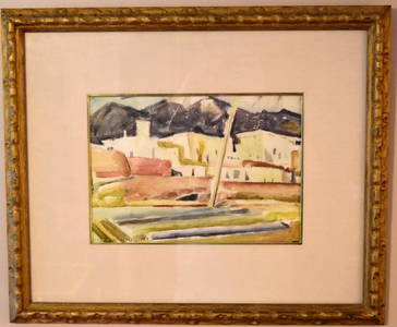 Victor Higgins; Important American Watercolor Signed
