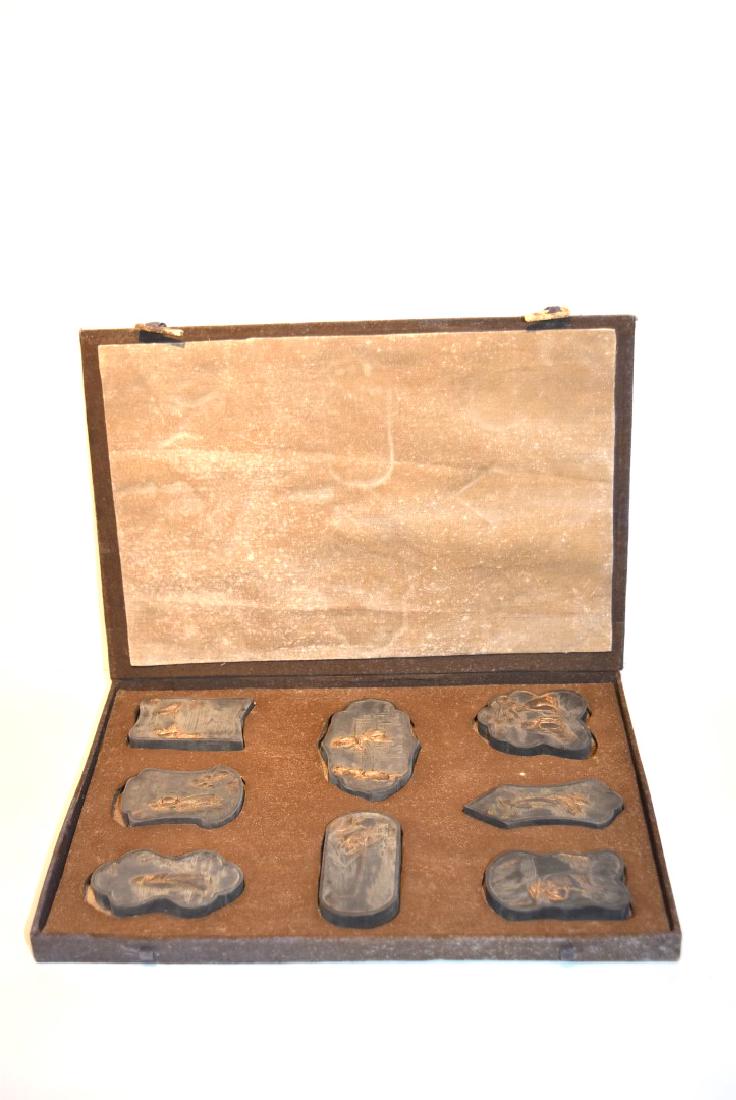 Set of Eight(8) Chinese Carved Printing Stones (1 of 4)